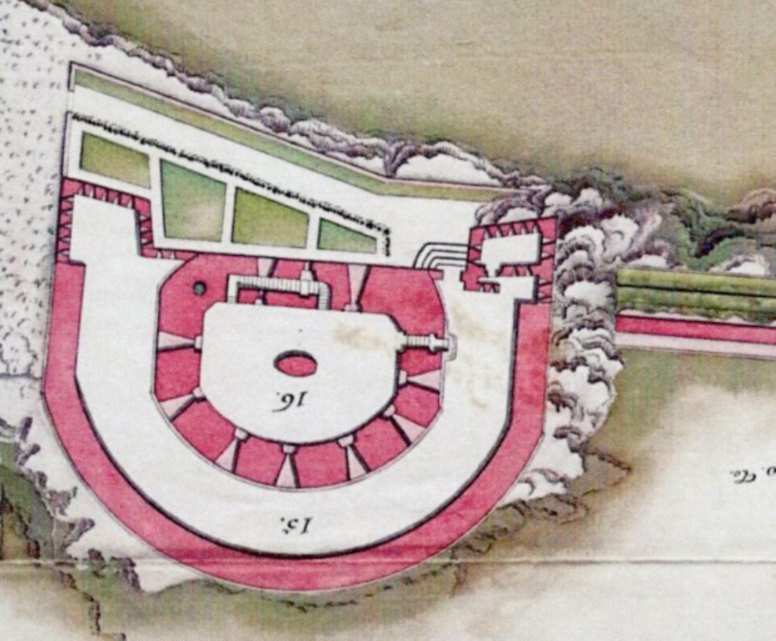 Plan de 1762 par Chevalier